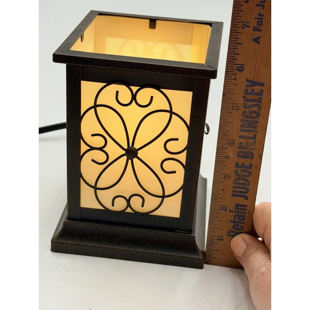 Mission Style Accent Table Lamp Bronze Metal Base WORKS